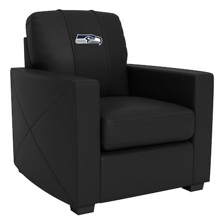 Dreamseat Silver Club Chair with Seattle Seahawks Primary Logo XZ7759002CHCDBK-PSNFL21035
